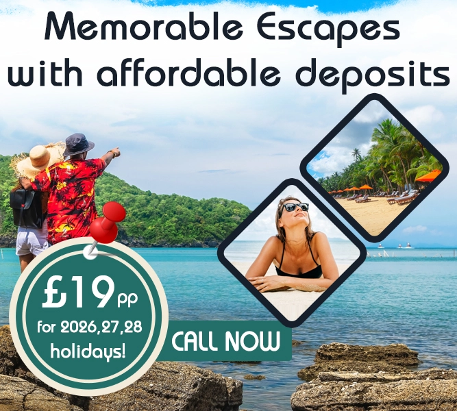 Memorable escapes with affordable deposits